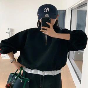 MADE 프리미엄 쿼터집업 맨투맨 (2 color)