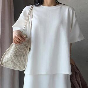 스윗 스판 오버핏 라운드넥 반팔티 (3 color)