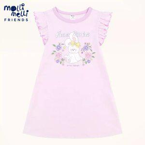 [몰리멜리프렌즈] 로멘틱플라워원피스파자마