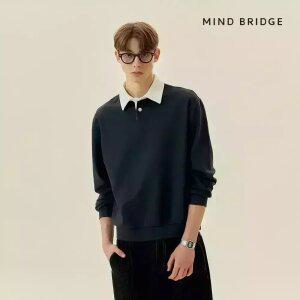 (단하루 4/1)[택가 89,900원]마인드브릿지 남성 배색카라오버핏맨투맨_2컬러