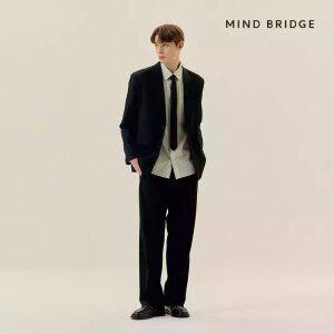 (택가 99,000원)마인드브릿지 [COUTURE]세미와이드트윌밴딩팬츠