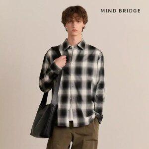 (단하루 4/1)[택가 79,900원]마인드브릿지 남성 [COUTURE]체크오버핏셔츠