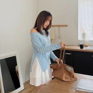 [제작/빅사이즈]이블렛 레니벤 언발 오프숄더 트임 티셔츠 제이스타일