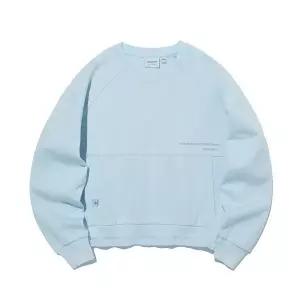 우먼스 로고 크롭 맨투맨 L블루 ITY1TM51ALB_CC