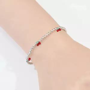 925실버 체리은팔찌 실버비드 여름 레이어드 팔찌