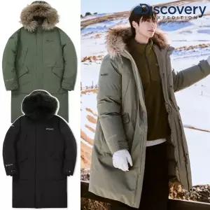 [디스커버리](강남점)[정상가75만원] 디스커버리 DJ7O046 베르겐 고어 윈드스토퍼 구스다운 롱패딩 고어...