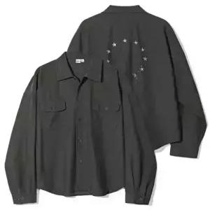 파르티멘토 partimento 백 사틴 밀리터리 셔츠 자켓 카키
