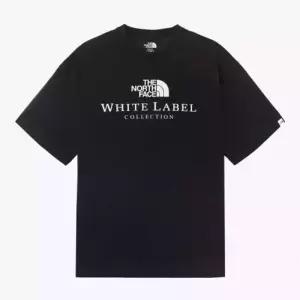 노스페이스 thenorthface NT7UR26K 화이트라벨 시그니처 반팔 라운드티BLACK