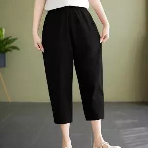 엄마 고무줄바지 알라딘바지 여성 7부반바지