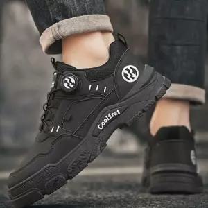 깔끔한 디자인 남자 원터치 신발끈 고정 스니커즈 방한화 슬립온 트래킹화 런닝화 캔버스화