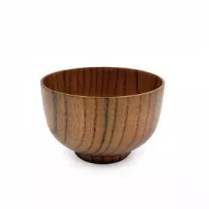 아카시아 일본 우드 원목 밥 공기 일식 일식집 산조목 밥공기 식기 그릇 국그릇