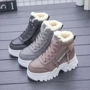 여자 운동화 방한 하이탑 3컬러 털안감 겨울 퍼운동화