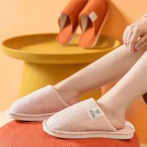 245mm) (GTF44445)린넨 슬리퍼(240 실내 (핑크)