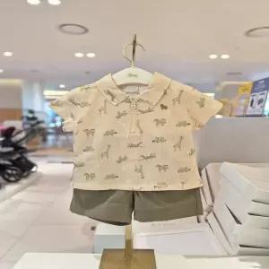 에뜨와 (26여름S) 카일애니멀상하(베이지) 07T3230132114 에뜨와/조카선물/선물하기좋은/어린이집옷/등원룩