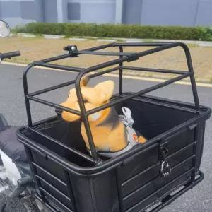 전기자전거 반려견 전용 바구니 펫 시트 오토바이 후방 좌석