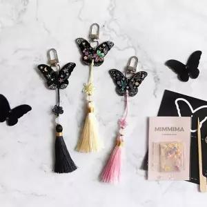 자개 노리개 수공예 태슬 전통 나비 노리개 공예 매듭 기념품 외국인 가방 열쇠 한국 선물 키링 키트