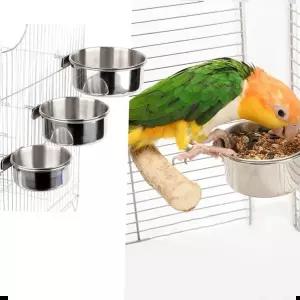 사료그릇 앵무새 스텐 모이통 먹이통 물통 걸이형 밥그릇 소형