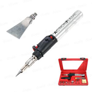 RK-3124 가스인두기SET 마루보수팁 납땜인두 열풍작업 솔더 핫스크래퍼포함