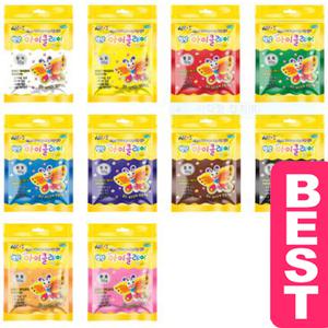 [아하문구] 아모스 탱탱 아이클레이 리필 50g 10색세트/천사점토/칼라점토/지점토/칼라흙/문구