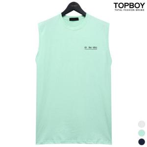 바이브 서핑 프린팅 오버핏 민소매나시 (NS591)