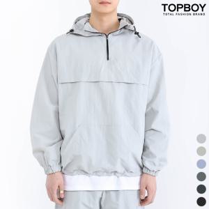 스트릿 오버핏 아노락 바람막이 후드티 (MD292)