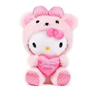 헬로키티 핑크하트베어 38cm-곰인형 키티인형 캐릭터인형 봉제인형 애착인형 인형선물 돌앤돌스