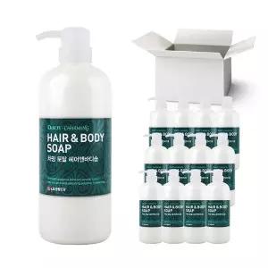 [드봉](무배)엘지 드봉 차밍 헤어 앤 바디 솝 EX 1박스 (730mlx12개)