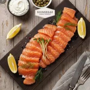 [연안어촌계] [항공직송] 노르웨이 생연어 슬라이스 500g