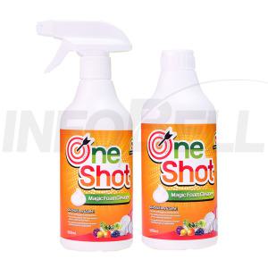 원샷 매직 폼 세정제 주방 청소 찌든때 크리너 채소 과일 세척 감귤 안심 주방 세제 세재 세정제 6통