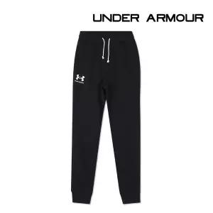 [언더아머] 트레이닝바지 라이벌 테리 조거 블랙 1380843-001