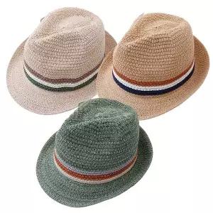 [마메든]시원한 UV차단 페도라 3color 남녀 신사 중절모 여름 챙모자/CL-N57