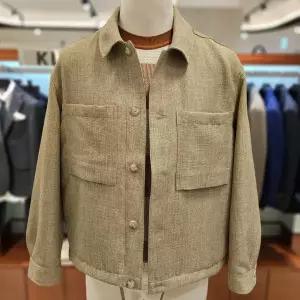 [킨록바이킨록앤더슨](신세계 사우스시티)베이지 세미오버 크롭 조직감자켓(CHJ41L010)