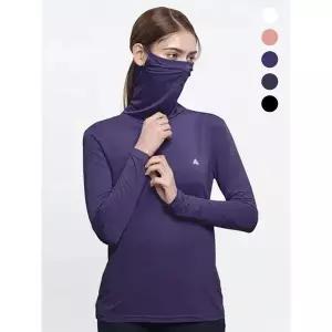 [하프클럽/이지바이]이지바이 올커버 여성 냉감 마스크넥 긴팔 티셔츠(W5ST38)