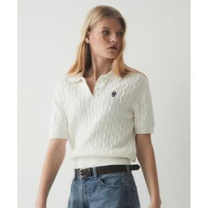 후아유 카라넥 스웨트셔츠 숏슬리브스타일