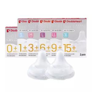 더블하트 모유실감 젖꼭지 2P/4P (SS/S/M)