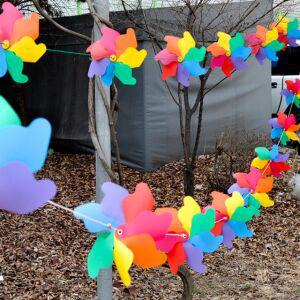 (스카이바람개비가랜드24cm)캠핑용품 주유소바람개비