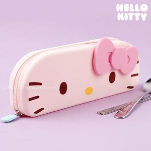 젓가락케이스 헬로키티 유아식기 멀티케이스 텐더 소프트실리콘 수저케이스 식기