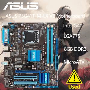 ASUS P5G41T-M-LX V2 메인 보드 인텔 G41 호환 LG A 775 마이크로 ATX VGA DDR3 1333 8GB SATA2 IDE USB2.0