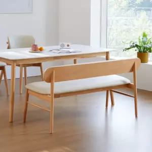 노부 3인 원목 인테리어 식탁벤치 2colors