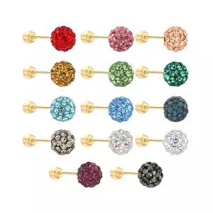 [골드피아] 14K 샌디볼 피어싱 (1개)