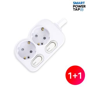 스마트파워탭 1+1 국산 개별 절전 2구 멀티탭 / 40cm /1.5m/2.5m/3.5m/4.5m 연장선 안전 멀티 콘센트
