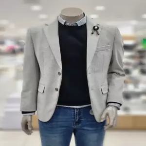 [트루젠]오트밀 톡톡 사방스판 세미 캐주얼 자켓(WDJKM001)770_DG