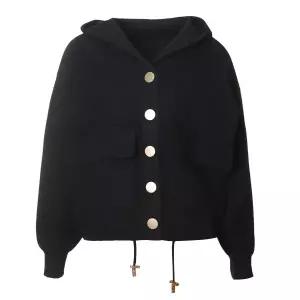 [롯데백화점]지고트 *플랩 포켓 니트 후드 가디건JR2E1CD543