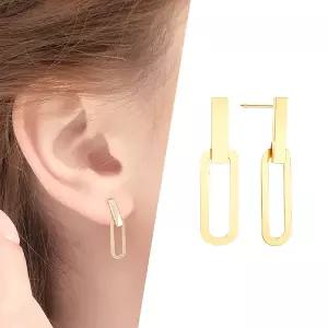 [골드피아] 14K 스틱 클립 귀걸이