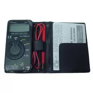 아사히 포켓용 디지털 멀티 테스타기 4201 직류 교류 전압 전기 저항 테스터기