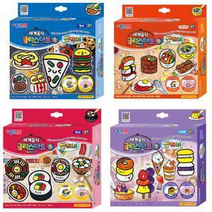 종이나라 7000 세계음식 글라스아트 썬캐쳐 한식 디저트 양식 스티커 물감 DIY세트