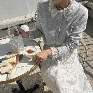 [난닝구] 타펠드 레이스니트가디건