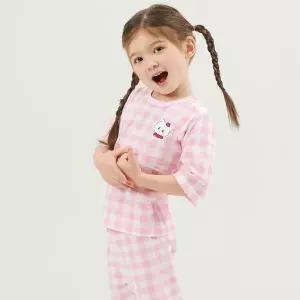 [보리보리/바풀 주니어]바풀 PL SS53-25 아동내복 7부 오가닉 순면 유아 아동 주니어 실내복 잠옷