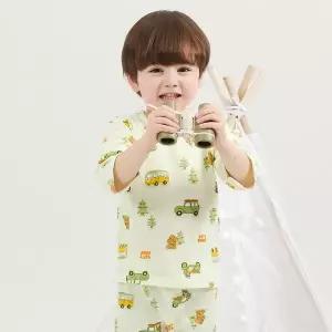 [보리보리/바풀 주니어]바풀 PL SS53-21 아동내복 7부 오가닉 순면 유아 아동 주니어 실내복 잠옷