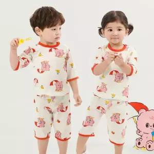 [보리보리/바풀 주니어]바풀 PL SS53-27 아동내복 7부 오가닉 순면 유아 아동 주니어 실내복 잠옷